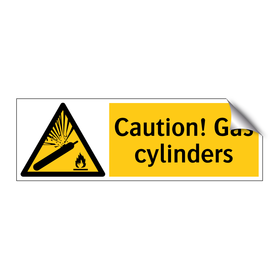 Caution! Gas cylinders