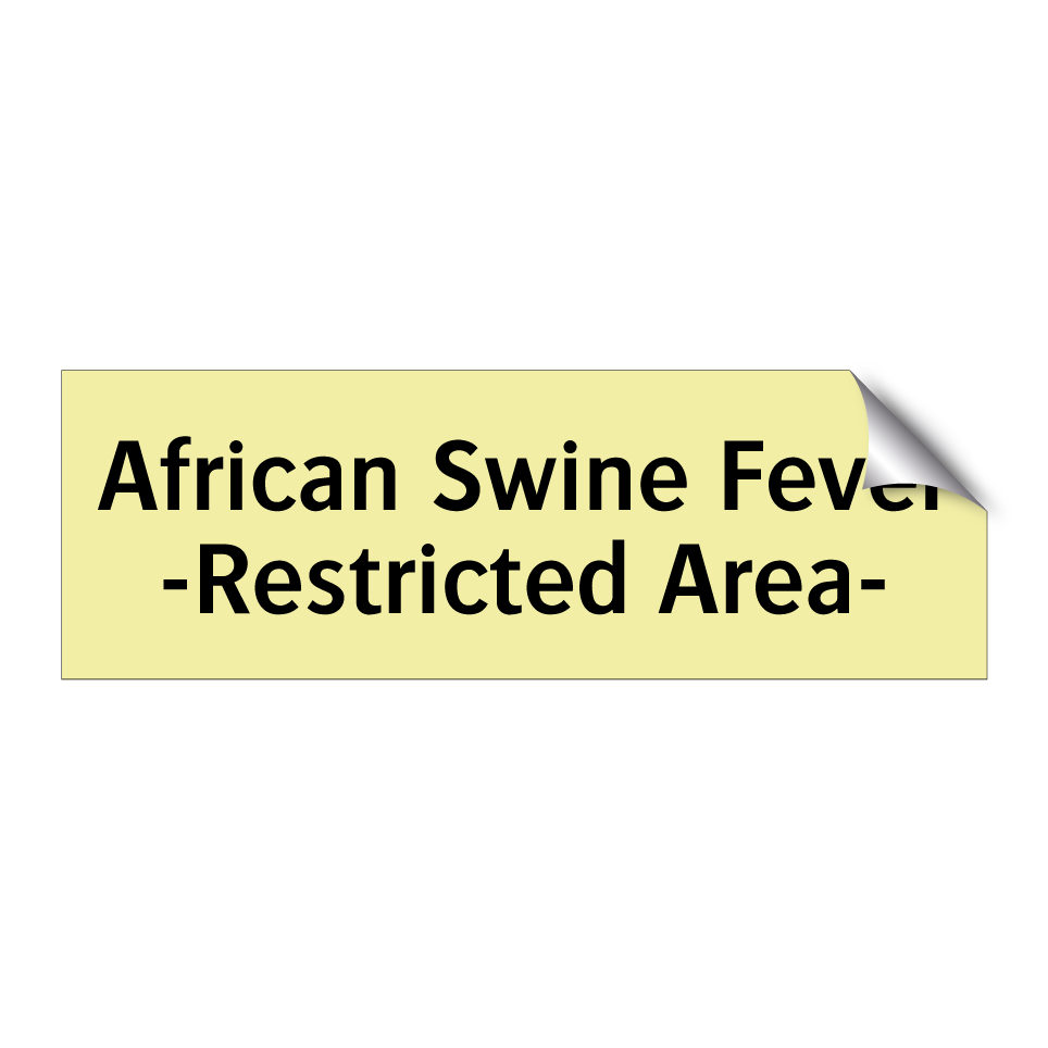 African Swine Fever -Restricted Area-