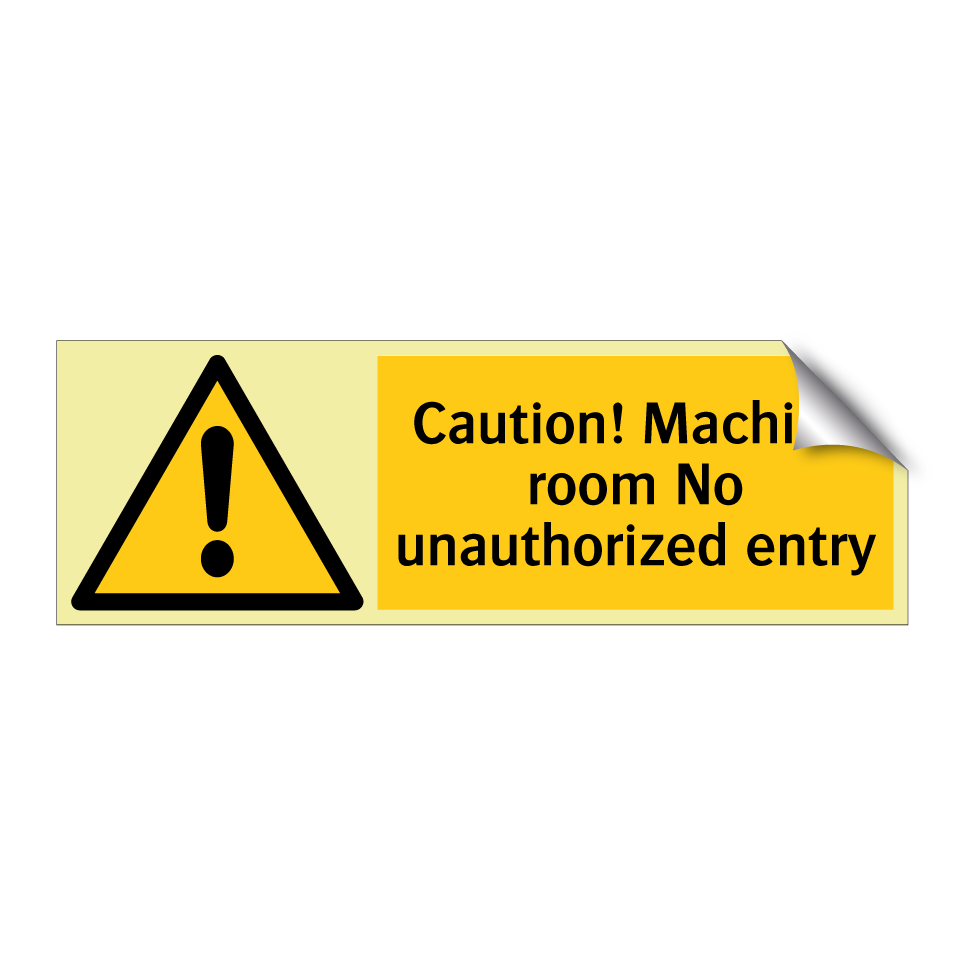 Caution! Machine room No unauthorized entry
