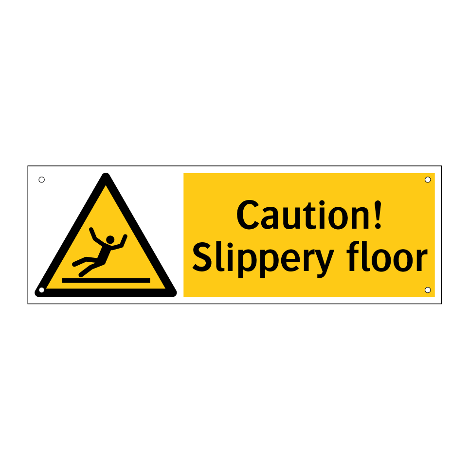 Caution! Slippery floor