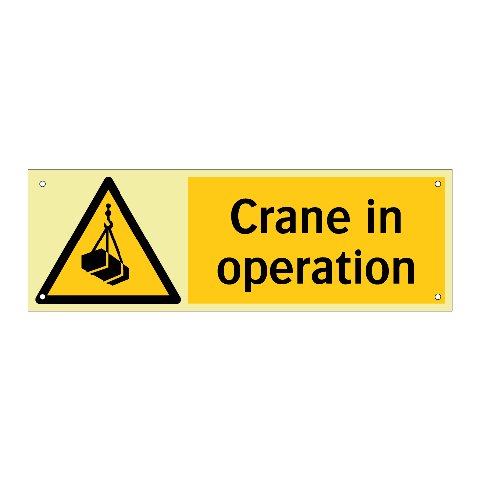 Crane in operation