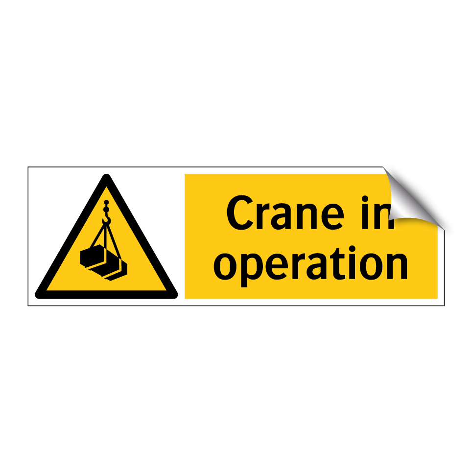 Crane in operation