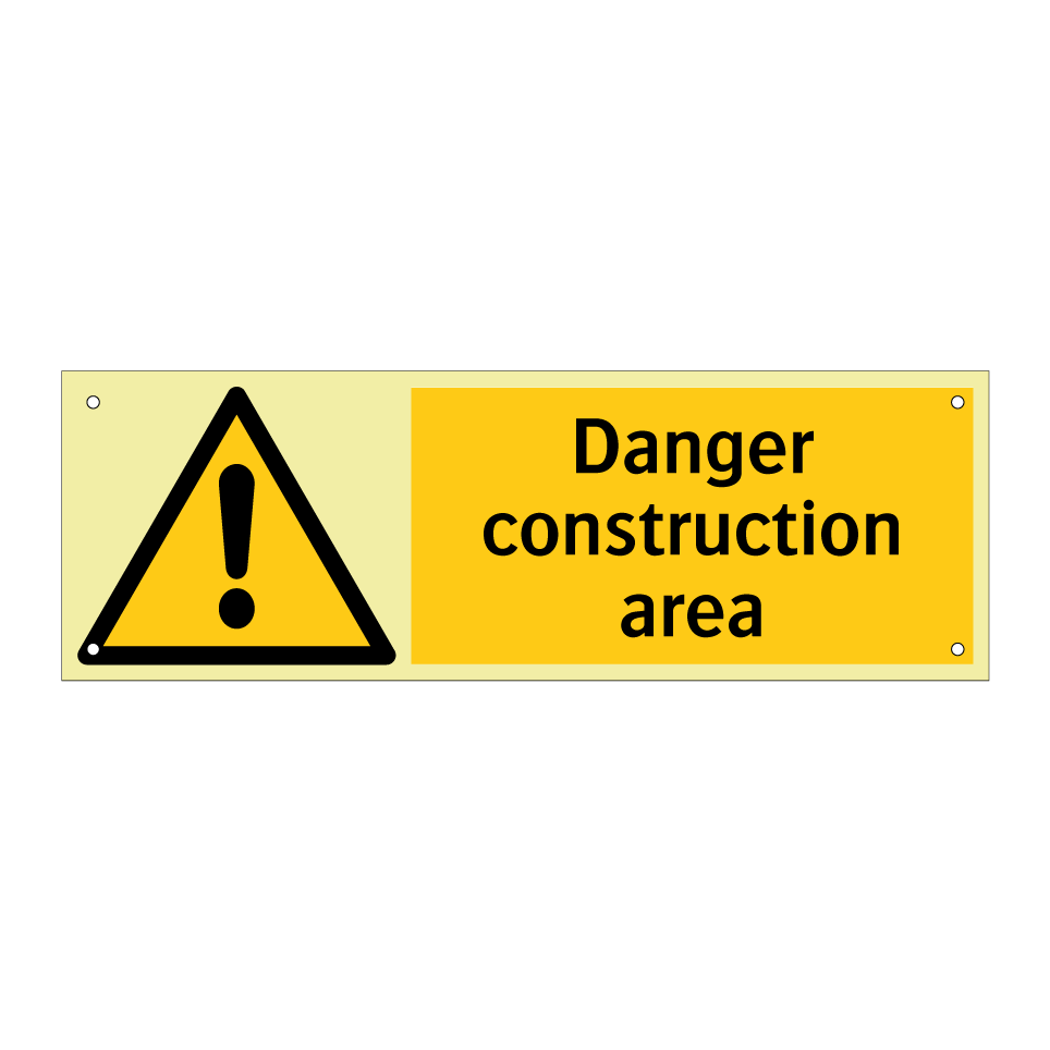 Danger construction area