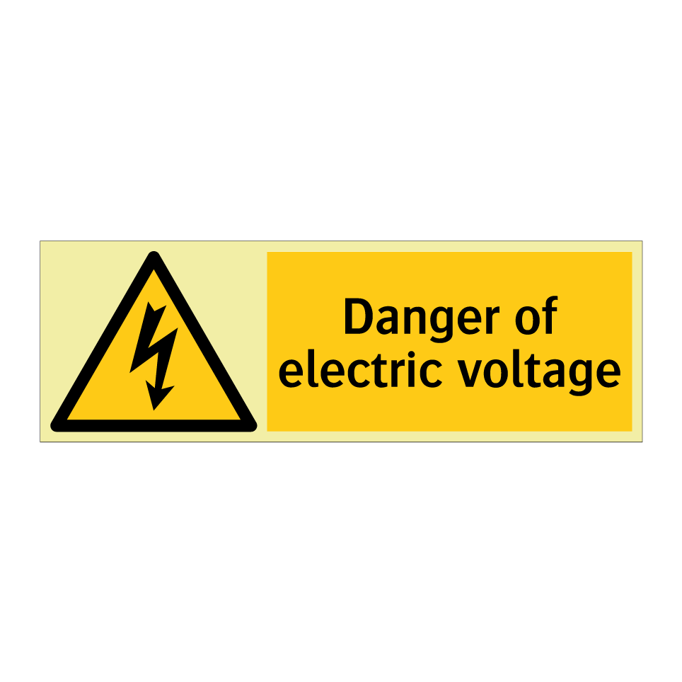 Danger of electric voltage