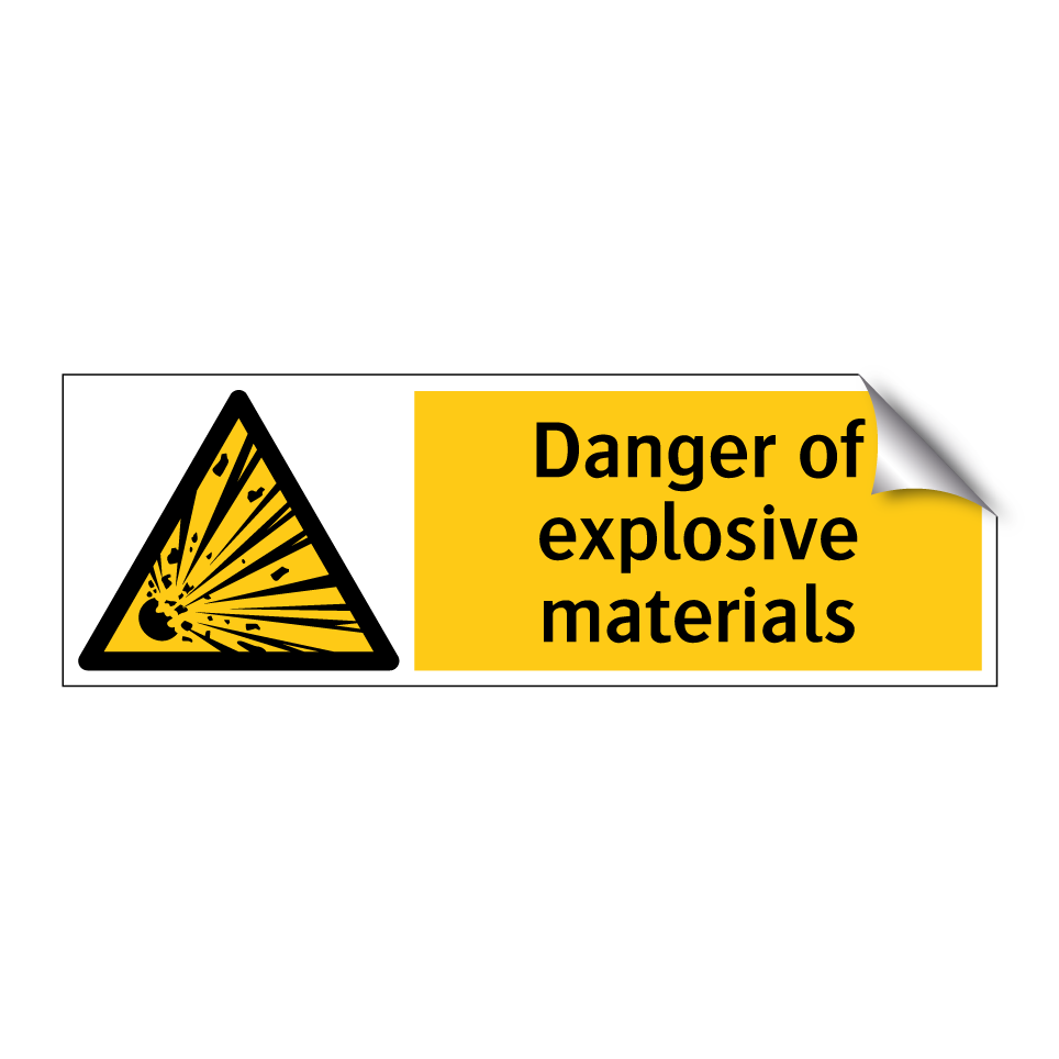 Danger of explosive materials