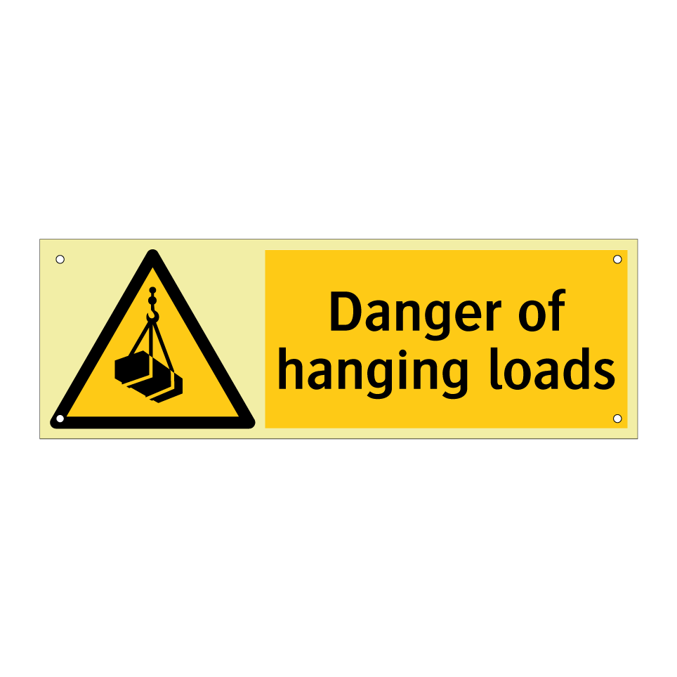 Danger of hanging loads