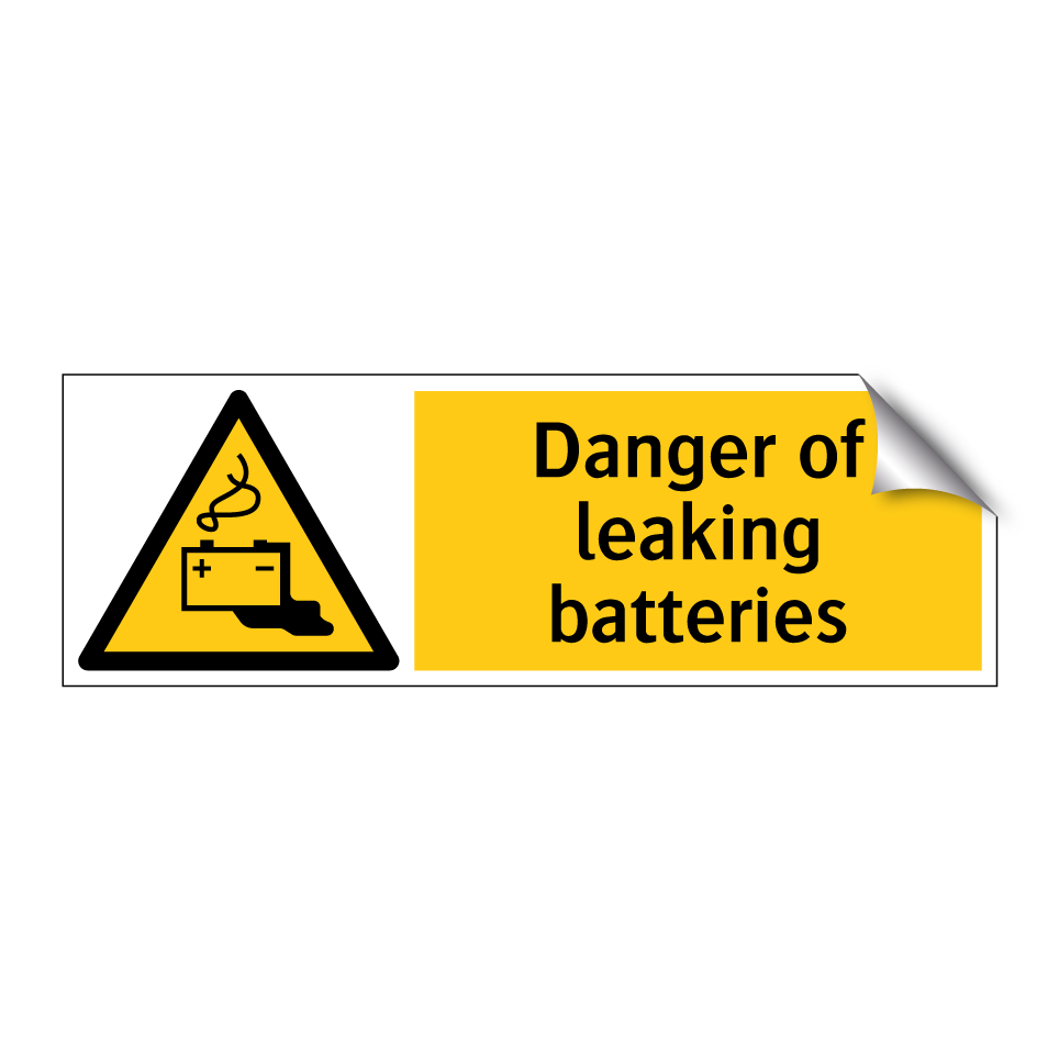 Danger of leaking batteries