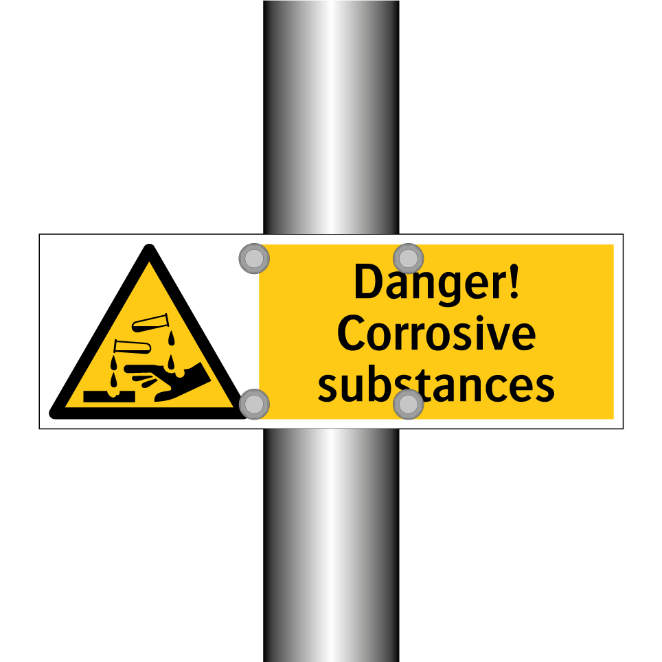 Danger! Corrosive substances