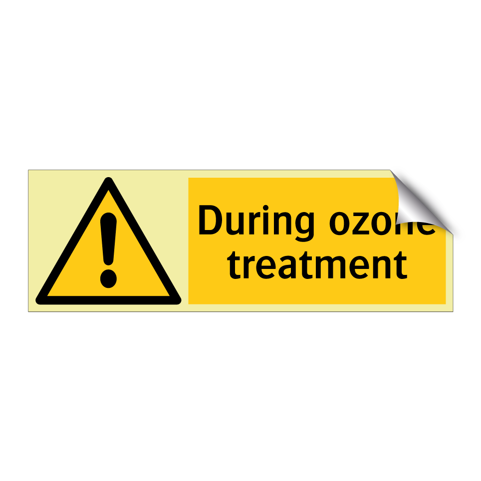 During ozone treatment