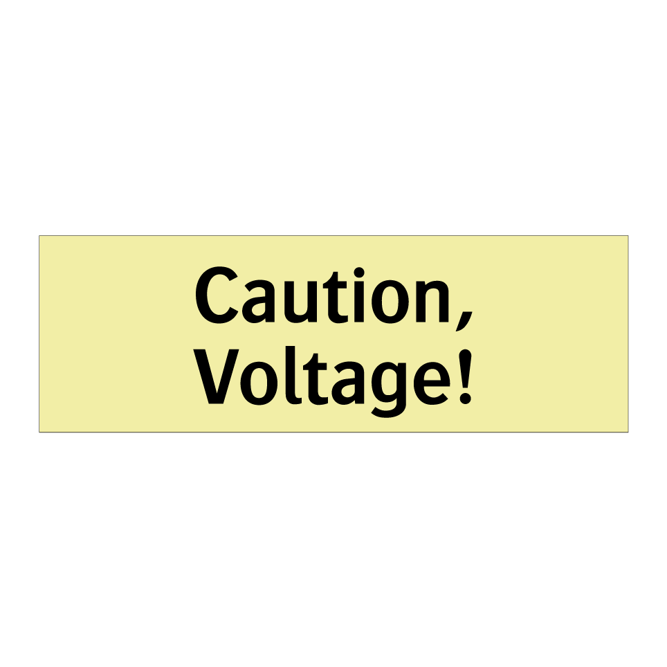 Caution, Voltage!