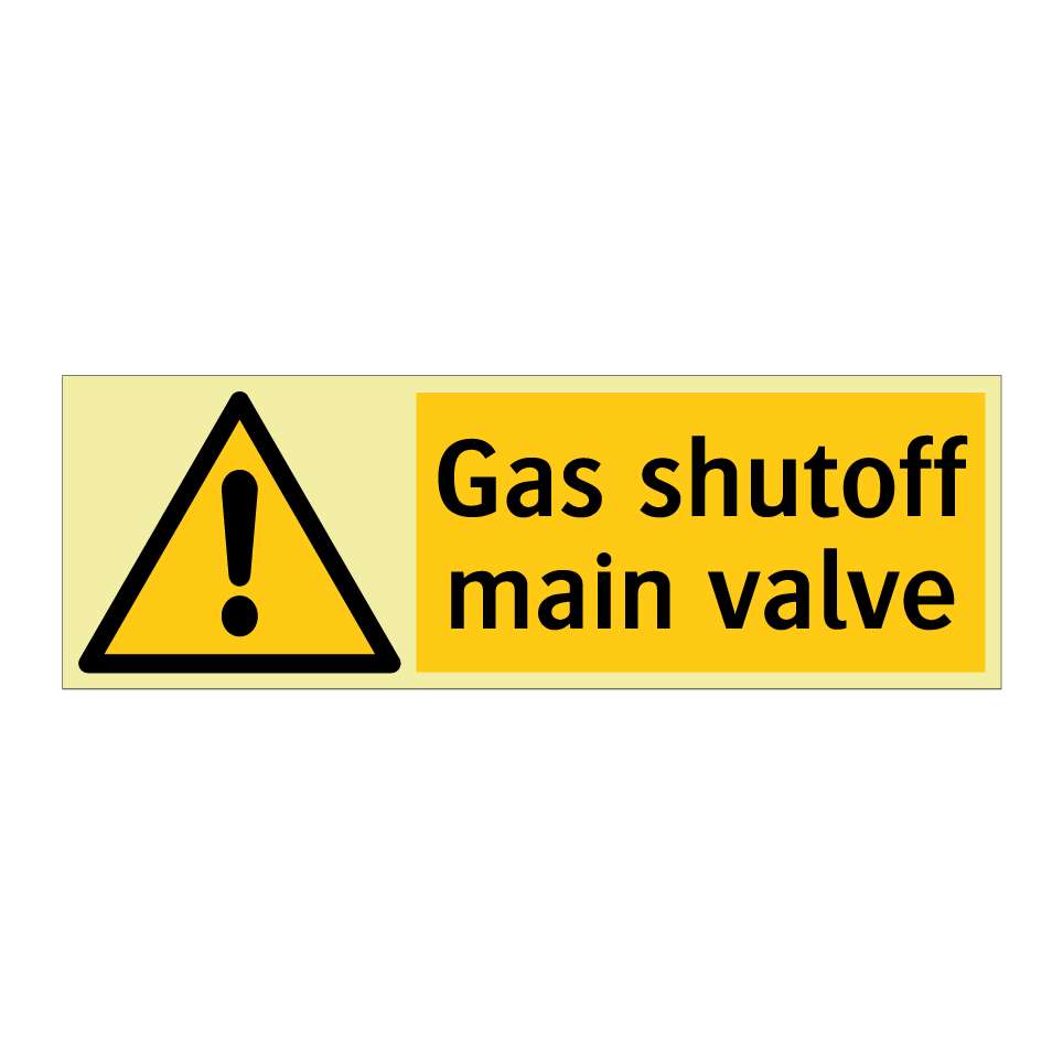 Gas shutoff main valve