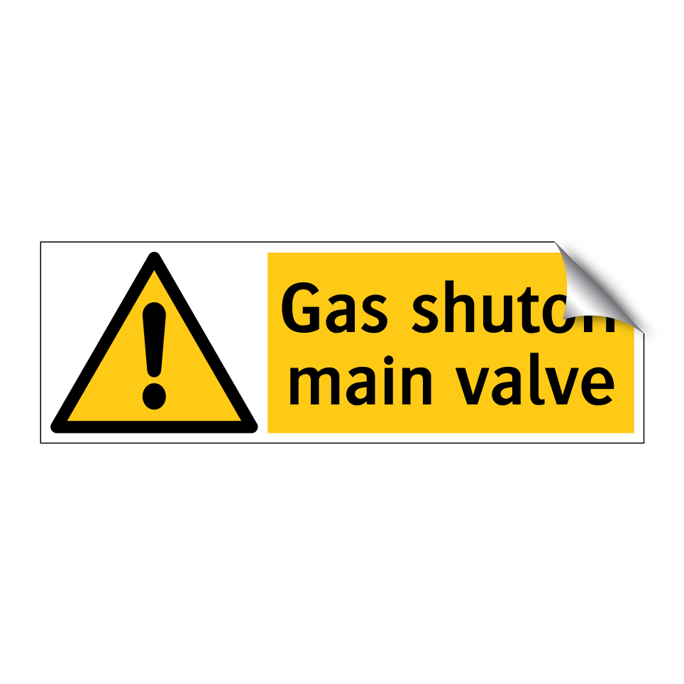Gas shutoff main valve