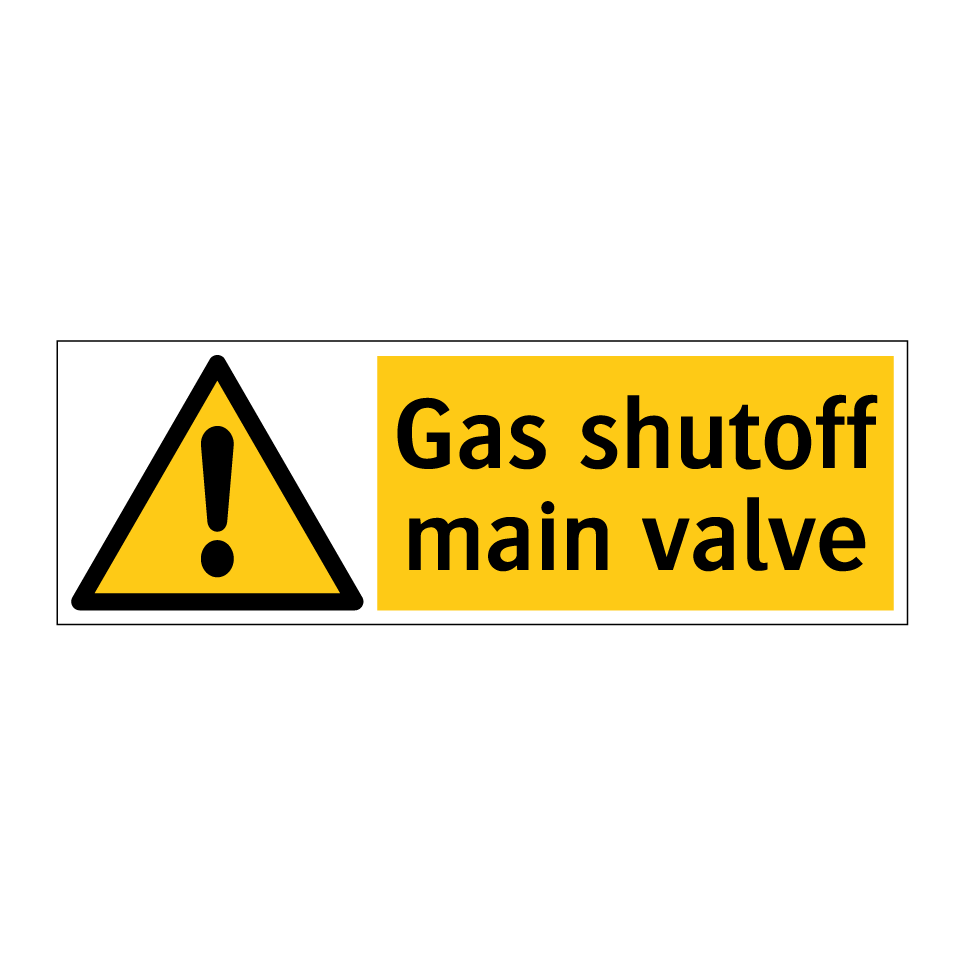 Gas shutoff main valve