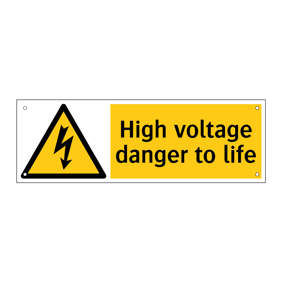 High voltage danger to life