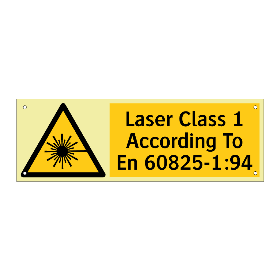 Laser Class 1 According To En 60825-1:94