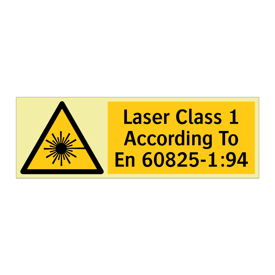 Laser Class 1 According To En 60825-1:94