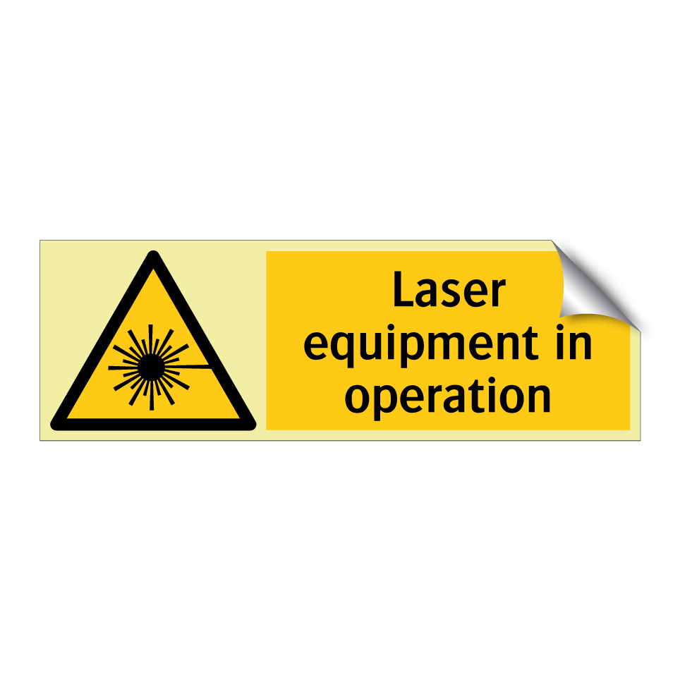 Laser equipment in operation