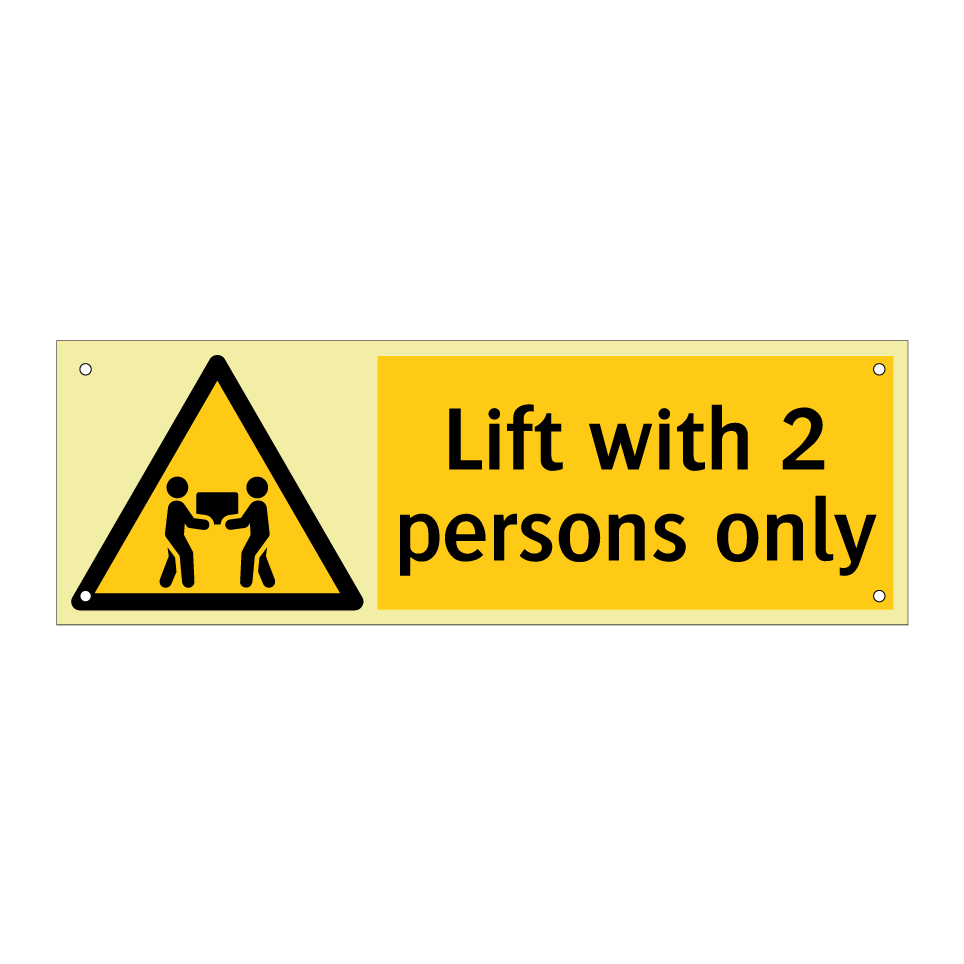 Lift with 2 persons only