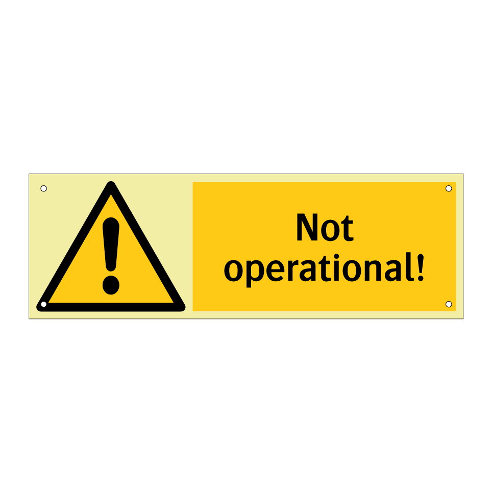 Not operational!