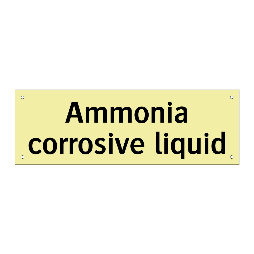 Ammonia corrosive liquid
