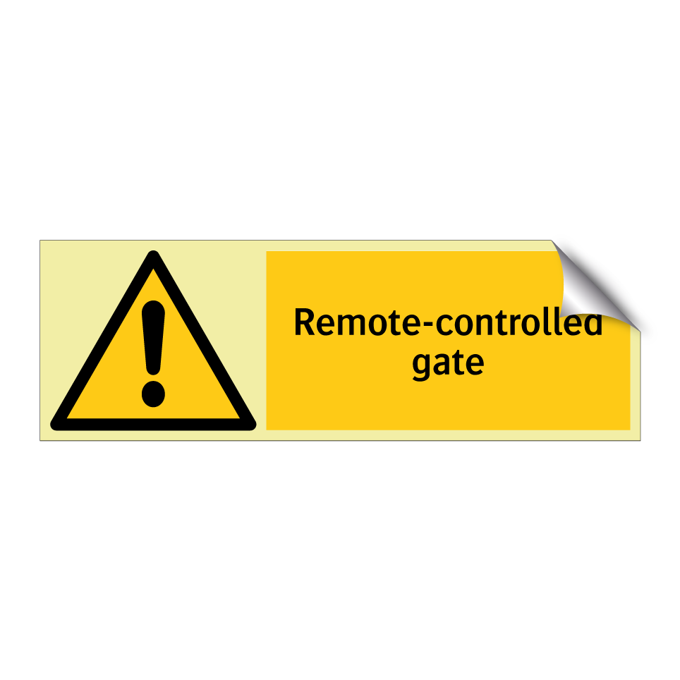 Remote-controlled gate