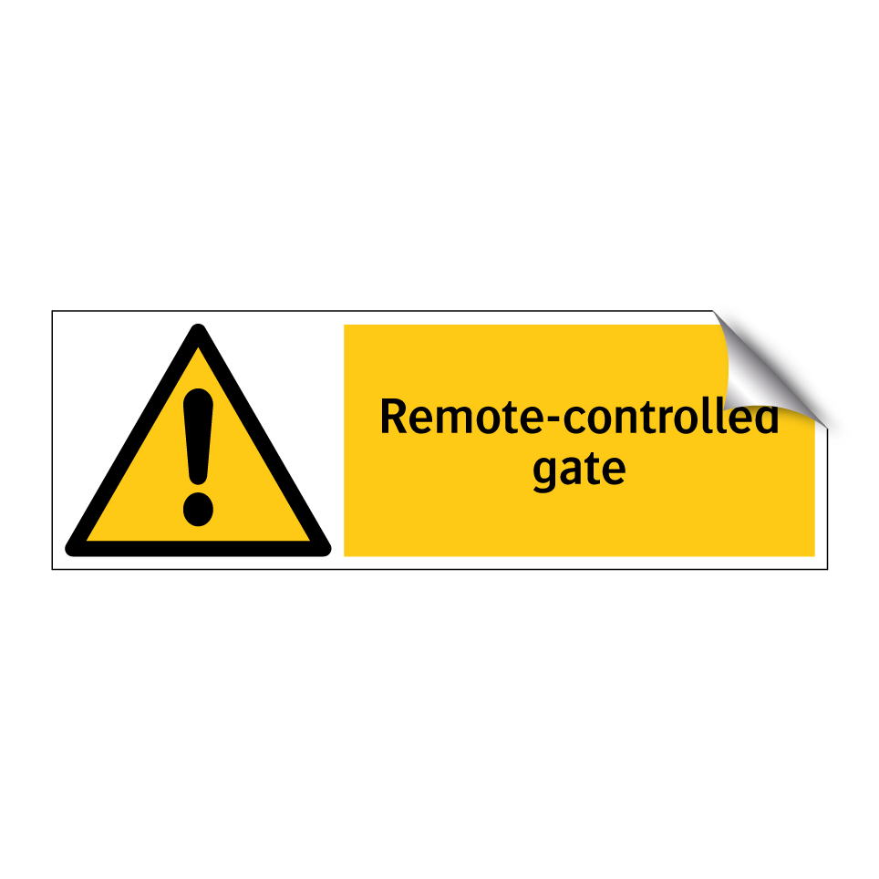 Remote-controlled gate