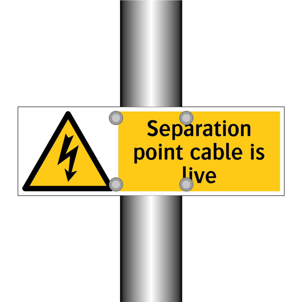 Separation point cable is live