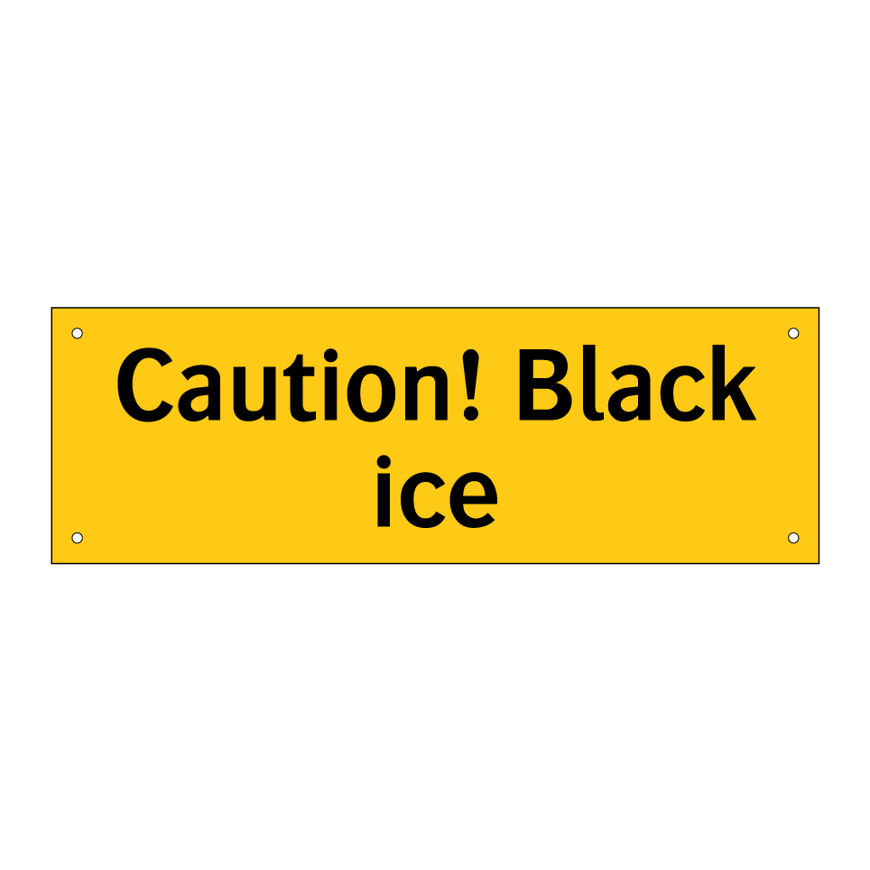 Caution! Black ice