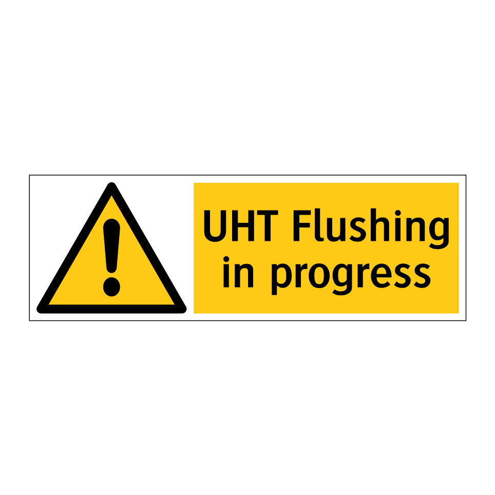 UHT Flushing in progress