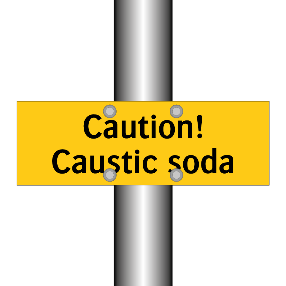 Caution! Caustic soda