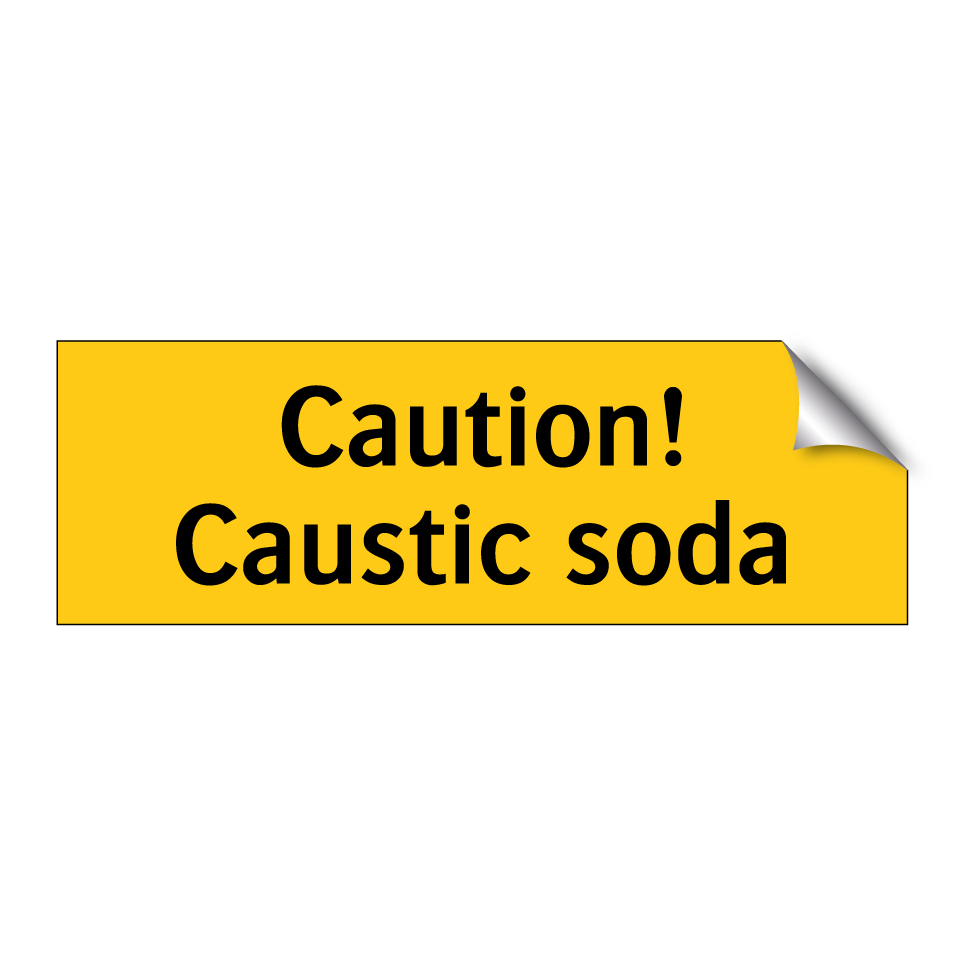 Caution! Caustic soda