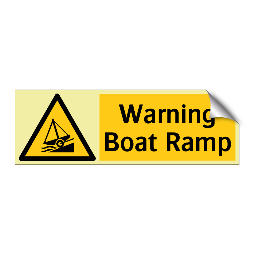 Warning Boat Ramp