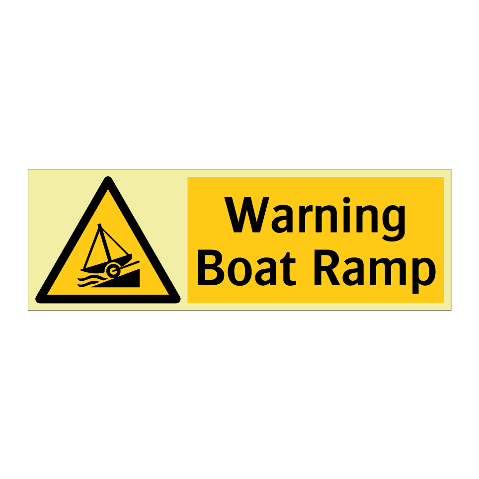 Warning Boat Ramp