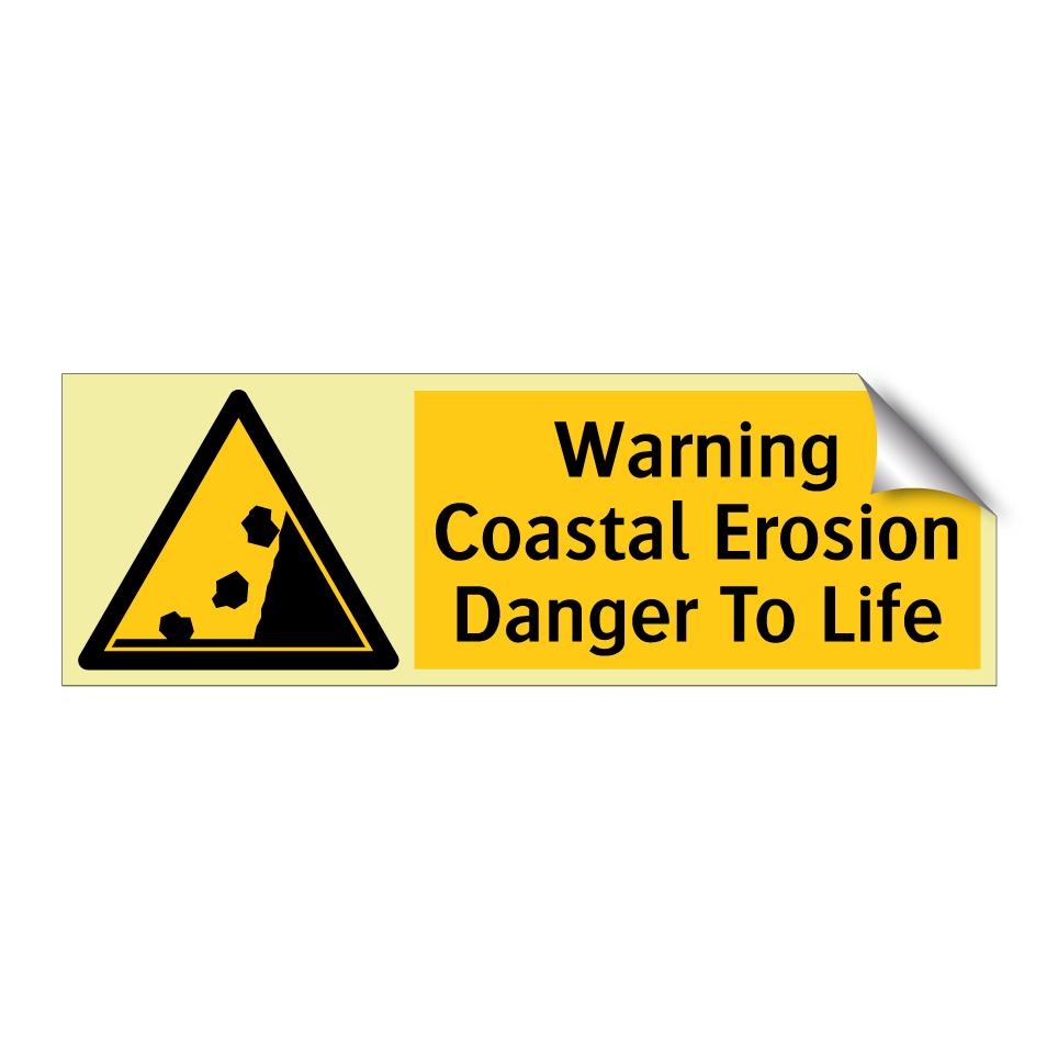 Warning Coastal Erosion Danger To Life