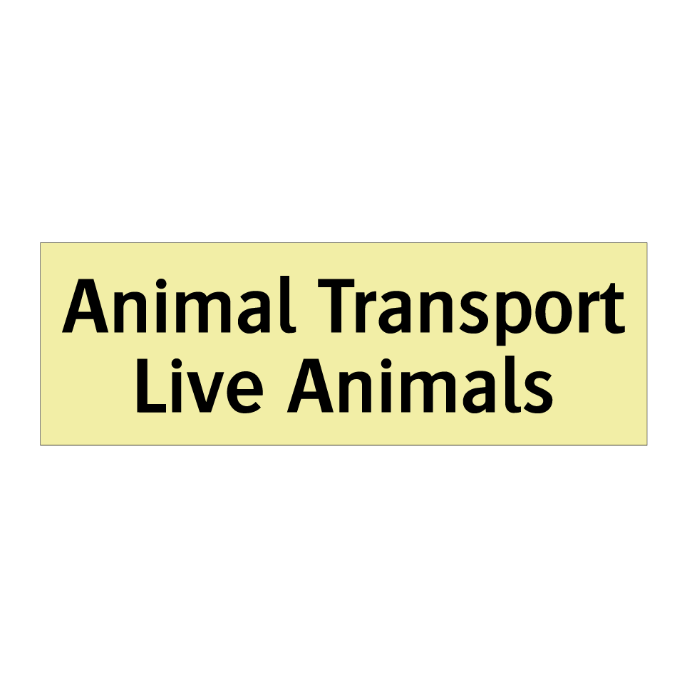 Animal Transport Live Animals