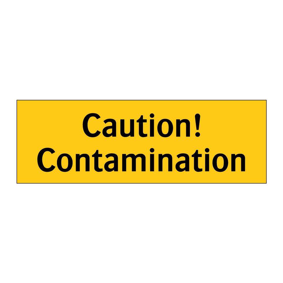 Caution! Contamination