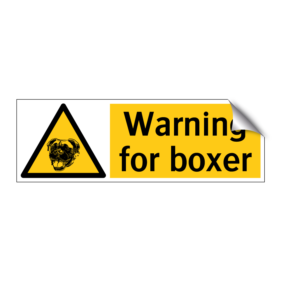 Warning for boxer
