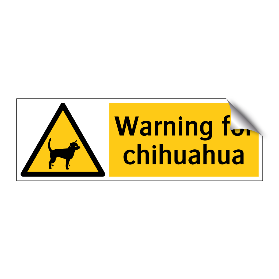 Warning for chihuahua