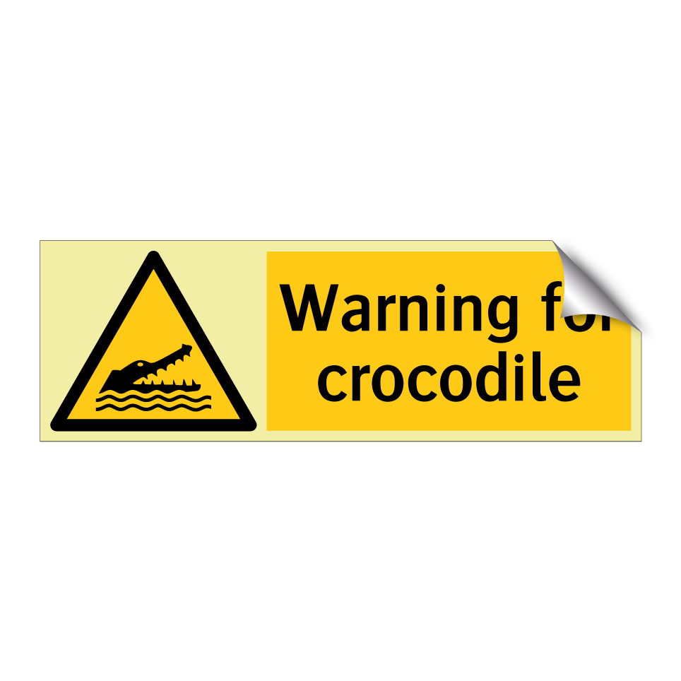 Warning for crocodile