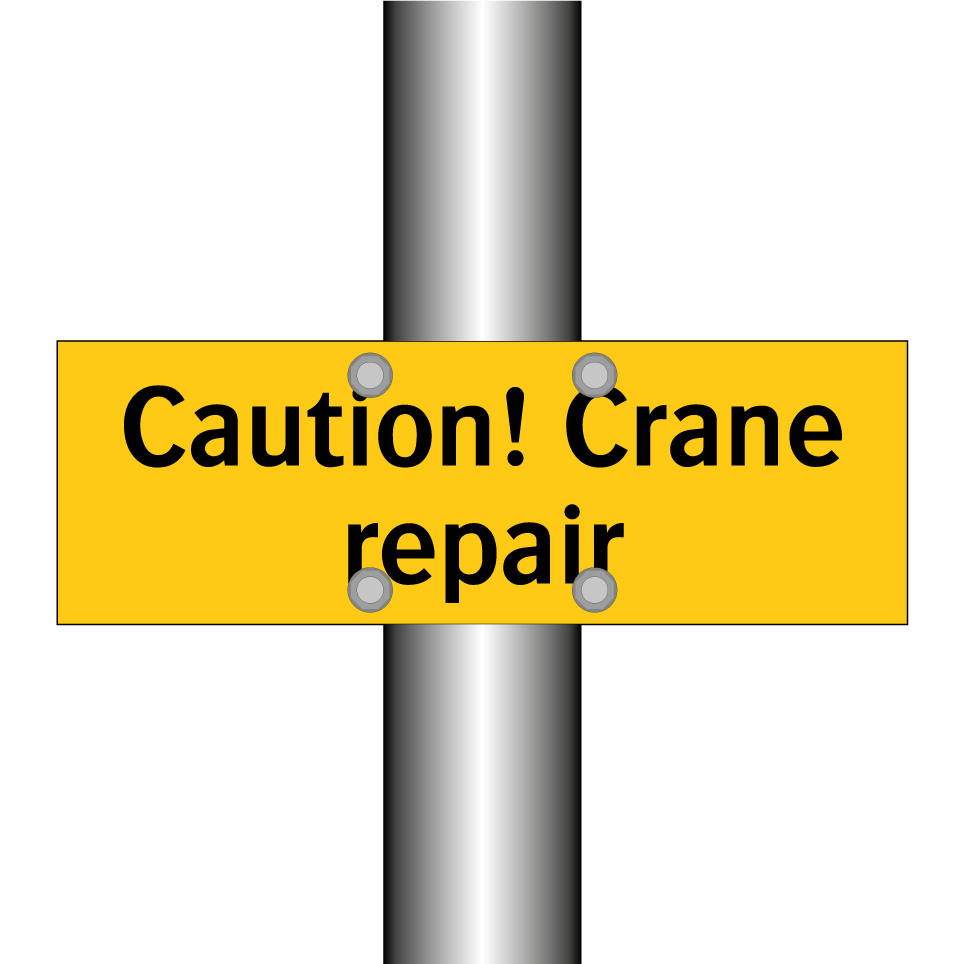 Caution! Crane repair