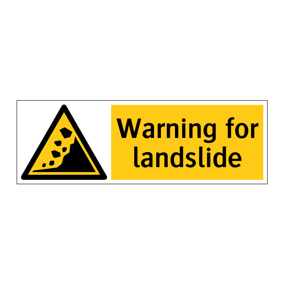 Warning for landslide