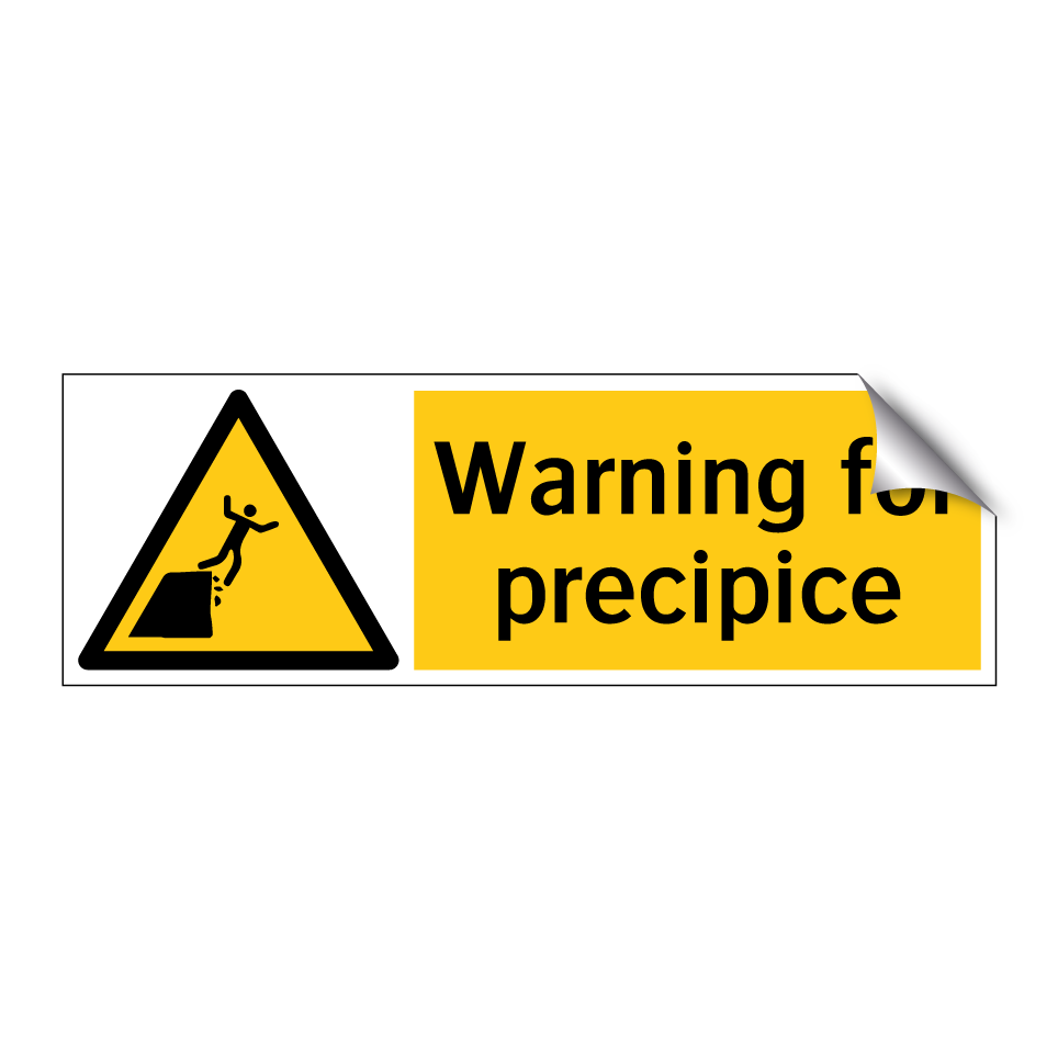 Warning for precipice
