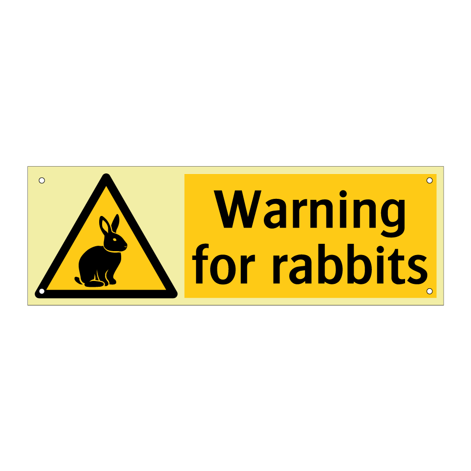 Warning for rabbits
