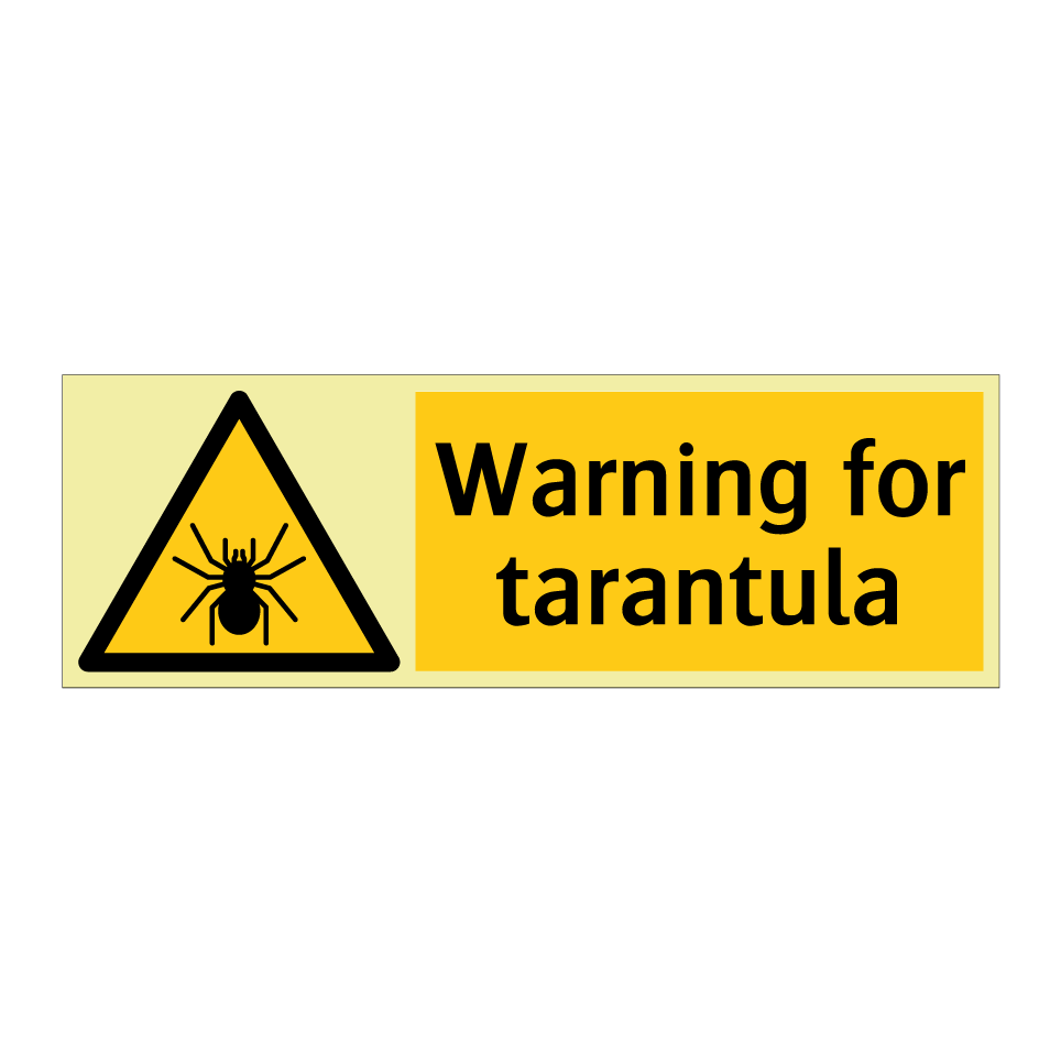 Warning for tarantula