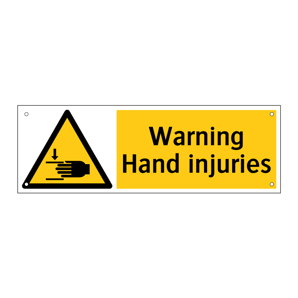 Warning Hand injuries