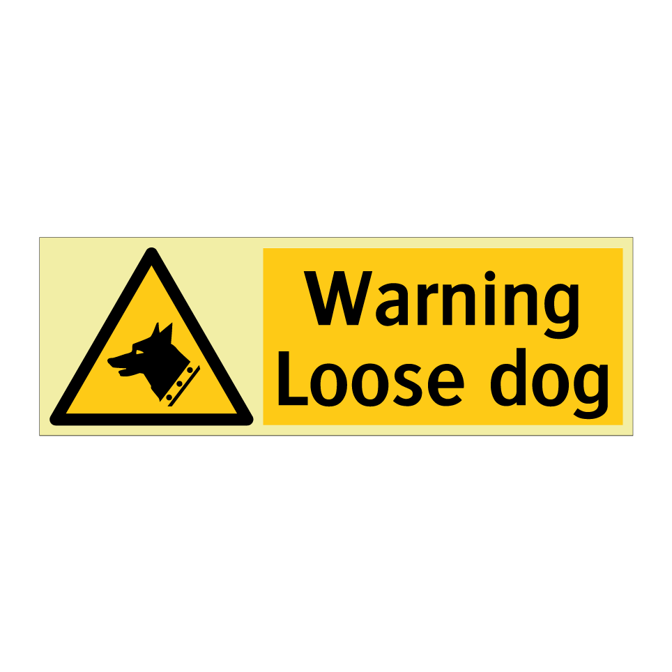 Warning Loose dog