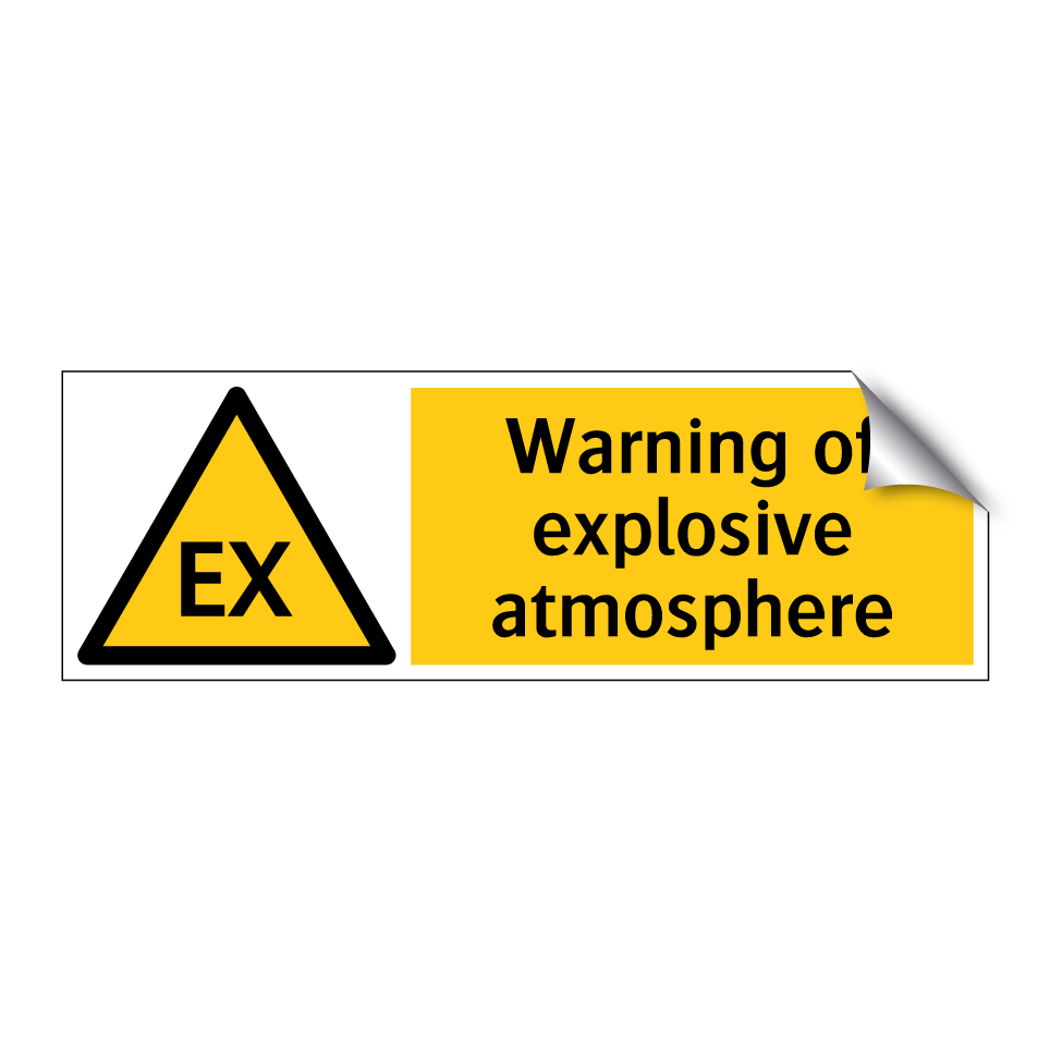Warning of explosive atmosphere