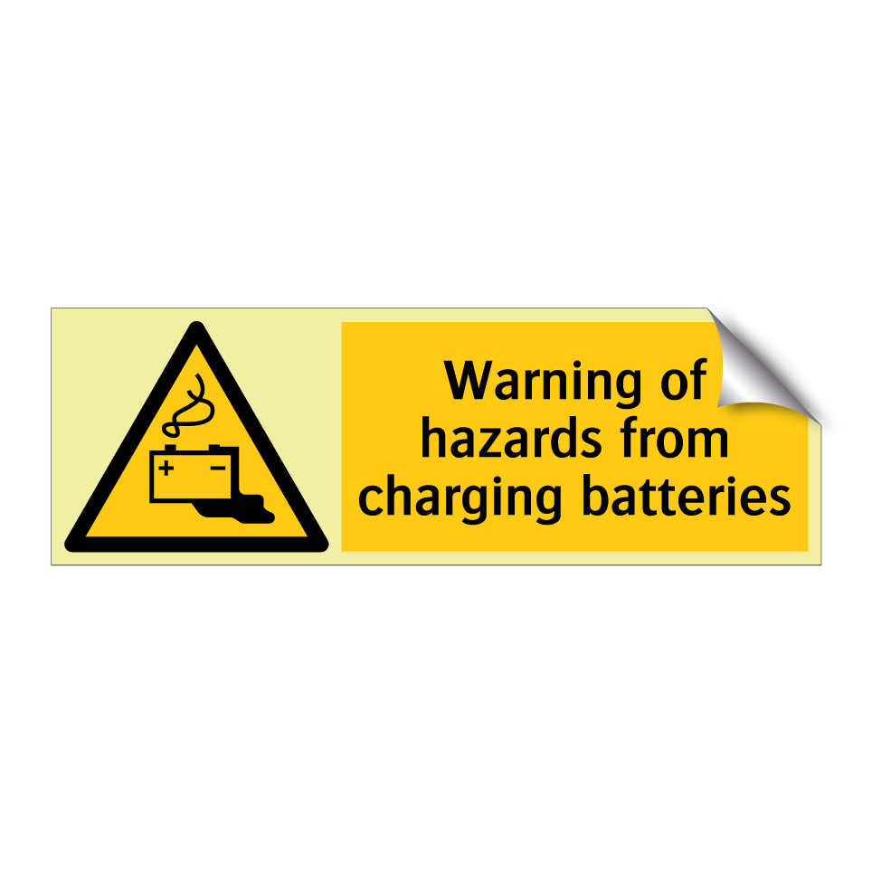 Warning of hazards from charging batteries