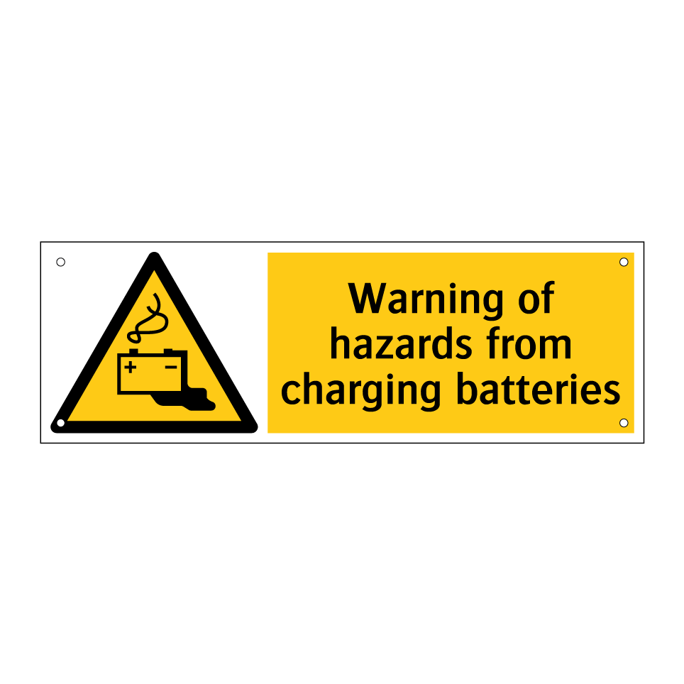Warning of hazards from charging batteries