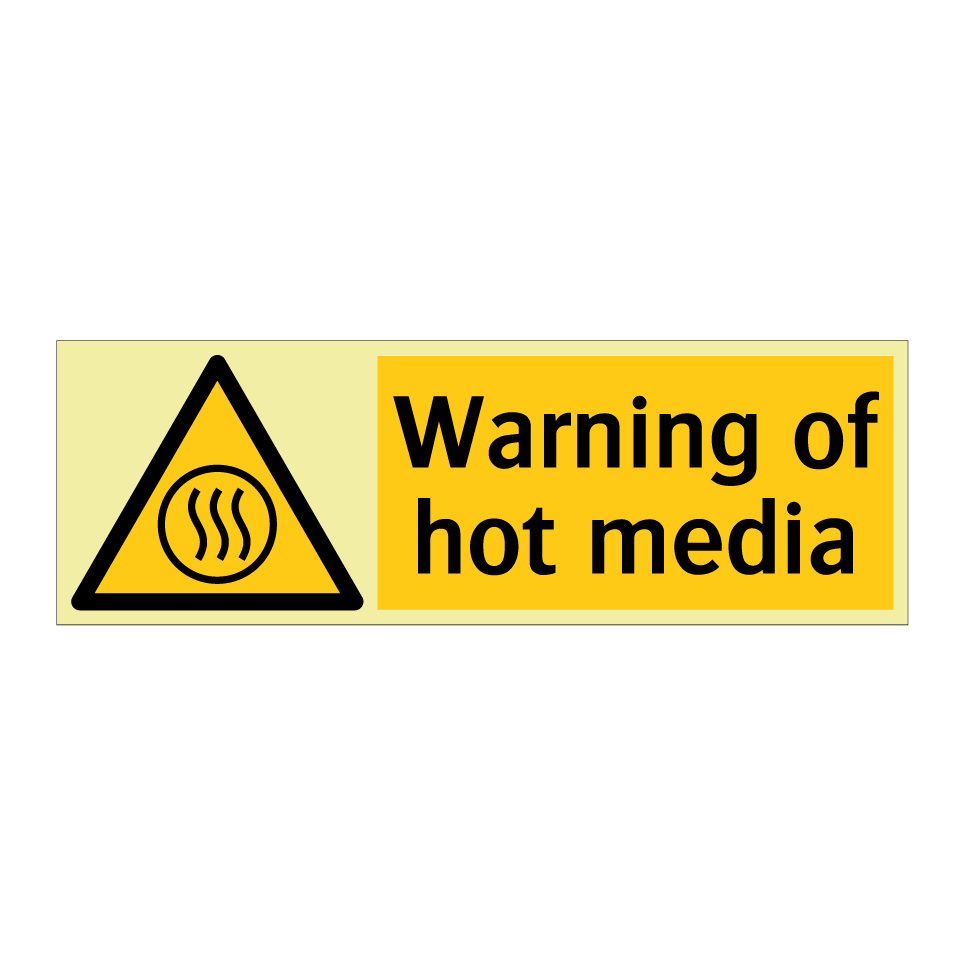 Warning of hot media